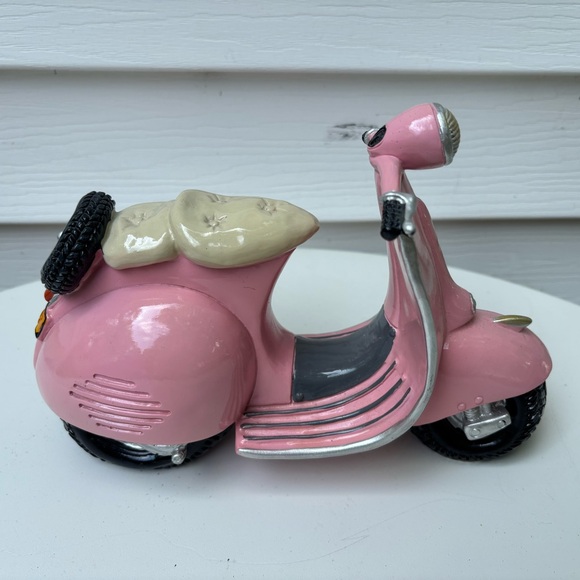 Pink Scooter Piggy Bank Figurine Home‎ Decor - Picture 5 of 8